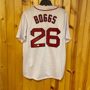 Brand new Autographed Wade Boggs Jersey Boston Red Sox Adult XL COA